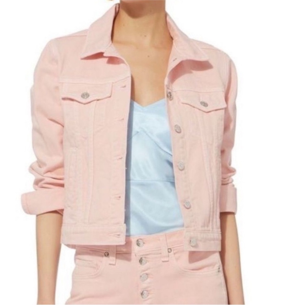 Veronica Beard Cara Jean jacket millennial pink size medium vampire diaries alt. - Picture 3 of 9